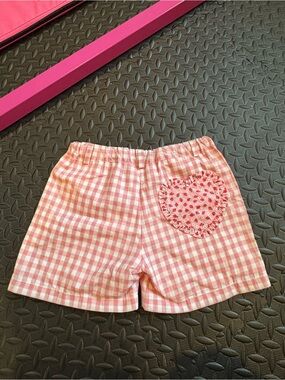 Sal & Pimenta pink check shorts sz 12